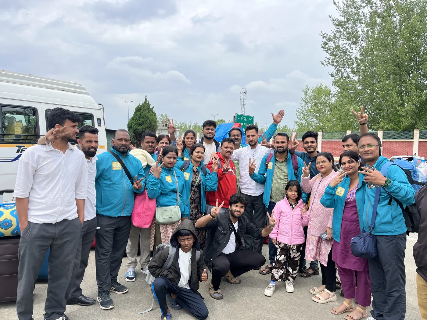 A large group touring Kashmir with Travel Story